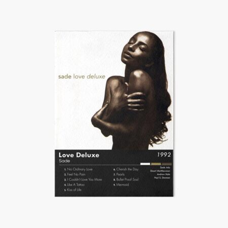Item preview, Sade - Love Deluxe | Album Card (Dark) designed and sold by theoralcollage.