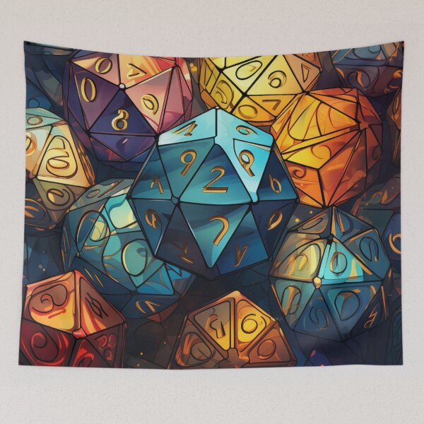 Item preview, Colorful RPG sketch dices pattern  designed and sold by SkyEditor.