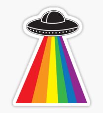 UFO Rainbow Sticker