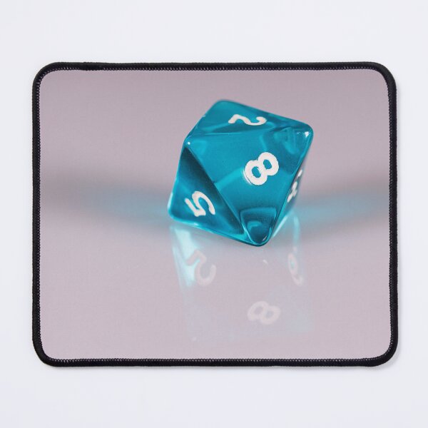 Item preview, A turquoise 8-sided gaming dice on a white background designed and sold by Giuseppe Cammino.