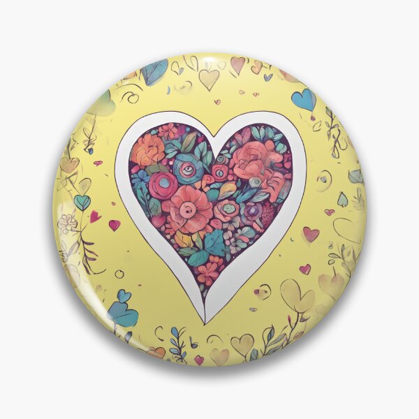 Item preview, Colorful flowers in heart. designed and sold by Just You Tee | Say It Loud, Wear It Proud.