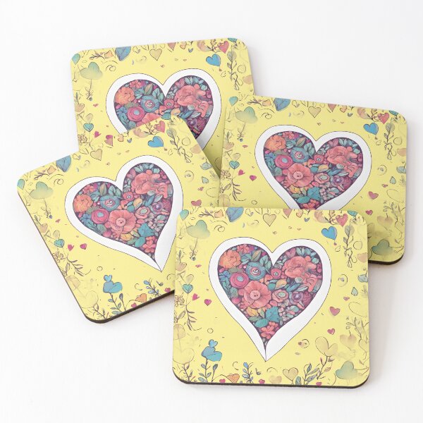 Item preview, Colorful flowers in heart. designed and sold by Just You Tee | Say It Loud, Wear It Proud.
