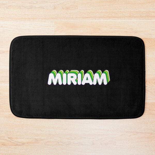 Item preview, Green Layers Miriam Name Label (Black) designed and sold by NormadWorld.