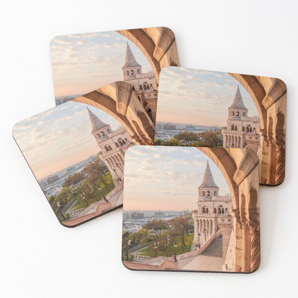 Item preview, Fisherman's Bastion at sunrise designed and sold by Tilosparty30.