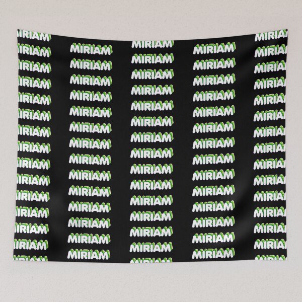 Item preview, Green Layers Miriam Name Label (Black) designed and sold by NormadWorld.