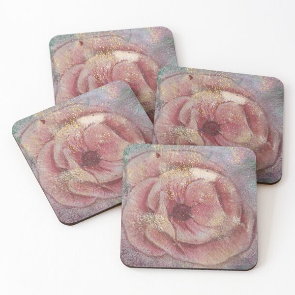 Item preview, pink flower painting designed and sold by Begoll Art.