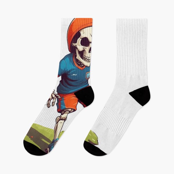 Item preview, cute cartoon skull playing soccer. designed and sold by wplamkung.