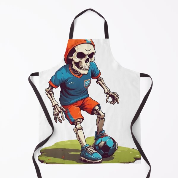 Item preview, cute cartoon skull playing soccer. designed and sold by wplamkung.