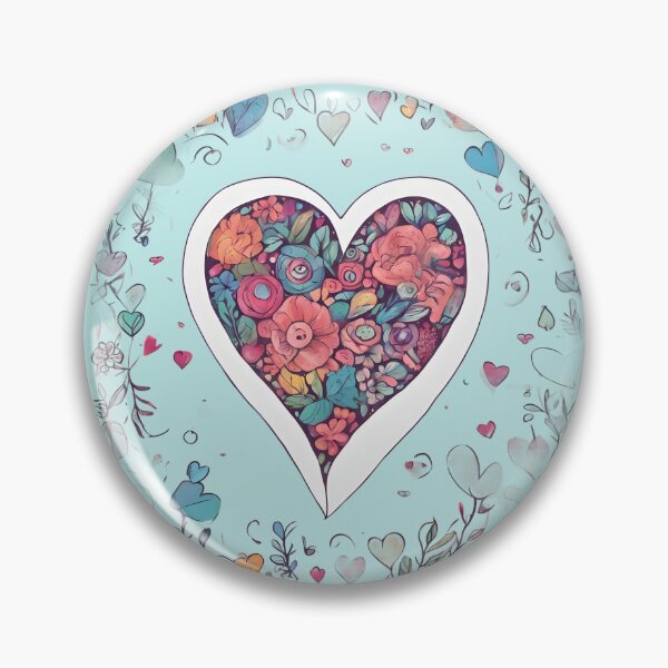 Item preview, Colorful flowers in heart. designed and sold by Just You Tee | Say It Loud, Wear It Proud.