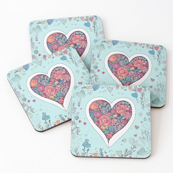 Item preview, Colorful flowers in heart. designed and sold by Just You Tee | Say It Loud, Wear It Proud.