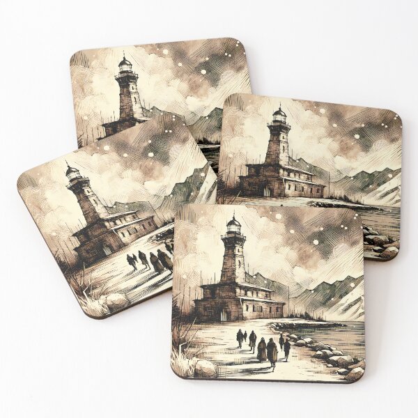 Item preview, Lighthouse Guardian of the Starry Night designed and sold by PictorialWhimsy.