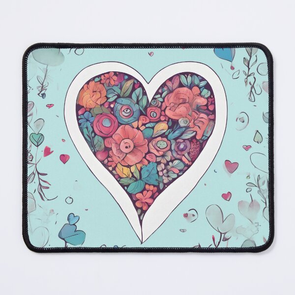 Item preview, Colorful flowers in heart. designed and sold by Just You Tee | Say It Loud, Wear It Proud.