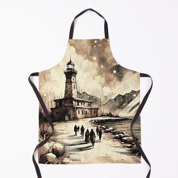 Item preview, Lighthouse Guardian of the Starry Night designed and sold by PictorialWhimsy.