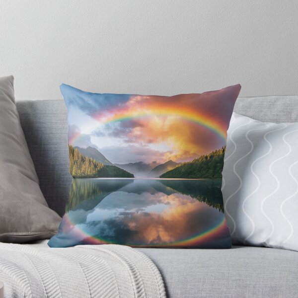 Item preview, Mountains and trees in lake at sunset in long exposure - Landscape photography designed and sold by TheArtistOf2022.