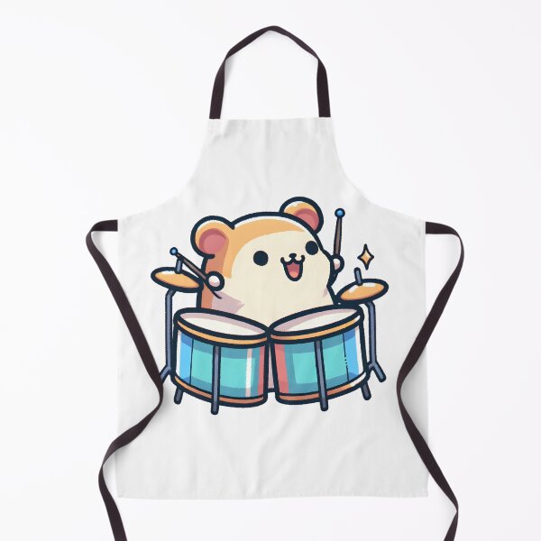 Artikelvorschau, Joyful Hamster Playing Drums entworfen und verkauft von UmbrellaStudio1.