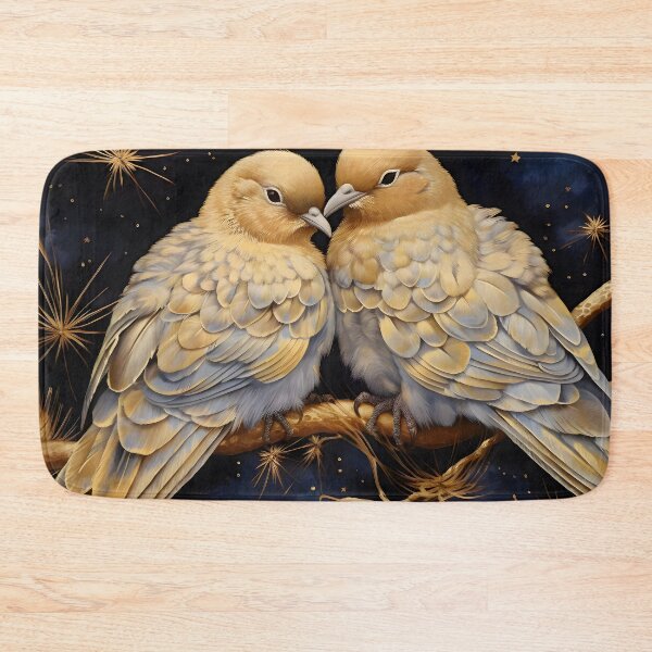 Item preview, Two adorable baby turtle doves designed and sold by AI-Only Creations.