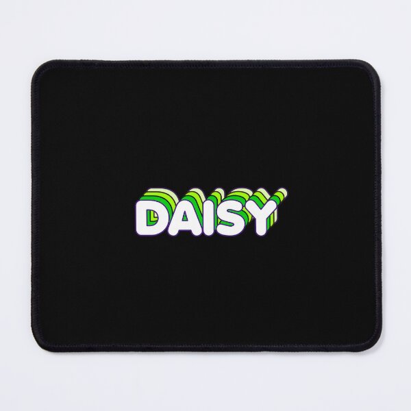 Item preview, Green Layers Daisy Name Label (Black) designed and sold by NormadWorld.