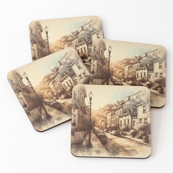 Item preview, Whispers of Dawn in Cobbled Streets designed and sold by PictorialWhimsy.