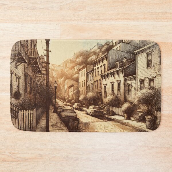 Item preview, Whispers of Dawn in Cobbled Streets designed and sold by PictorialWhimsy.