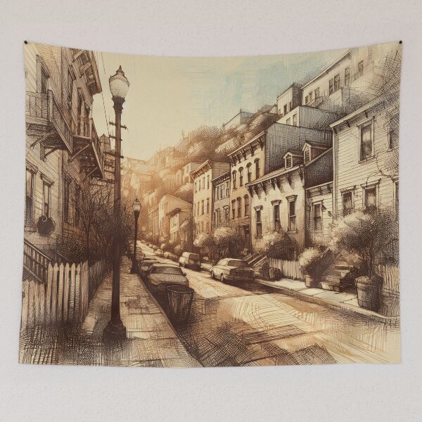 Item preview, Whispers of Dawn in Cobbled Streets designed and sold by PictorialWhimsy.