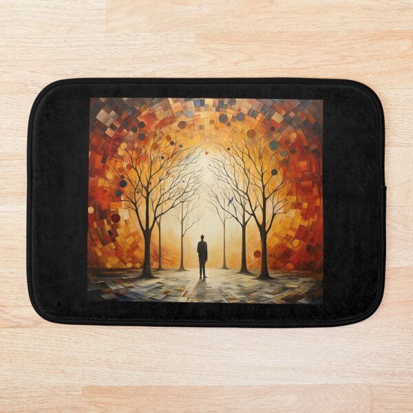 Item preview, art tree human sun burn fire paint stand wait designed and sold by UILOVE.