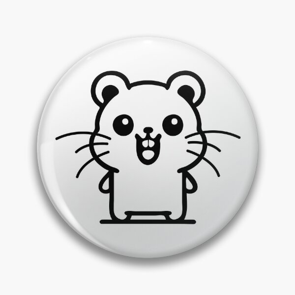 Item preview, Joyful Hamster: Spreading Smiles with a Grin designed and sold by Pawsitive2Print.