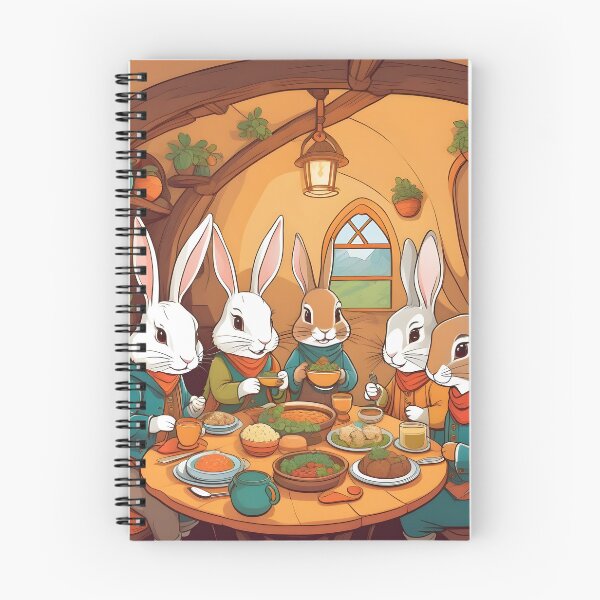 Item preview, Bunnies Having Lunch Artwork designed and sold by WildlifeInc.
