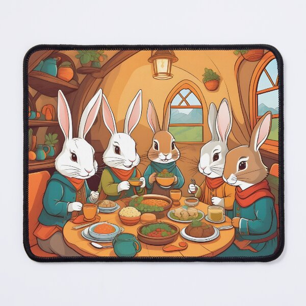 Item preview, Bunnies Having Lunch Artwork designed and sold by WildlifeInc.