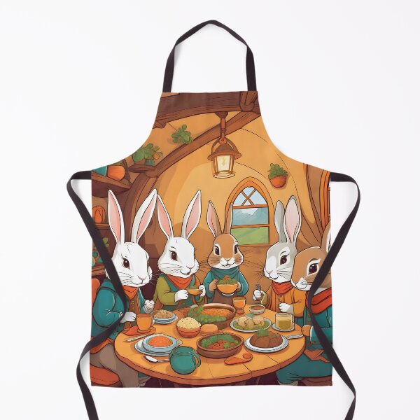 Item preview, Bunnies Having Lunch Artwork designed and sold by WildlifeInc.