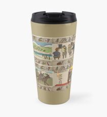 Panels 13 to 16 of the Gabeaux Tapestry, the Outlander story Travel Mug