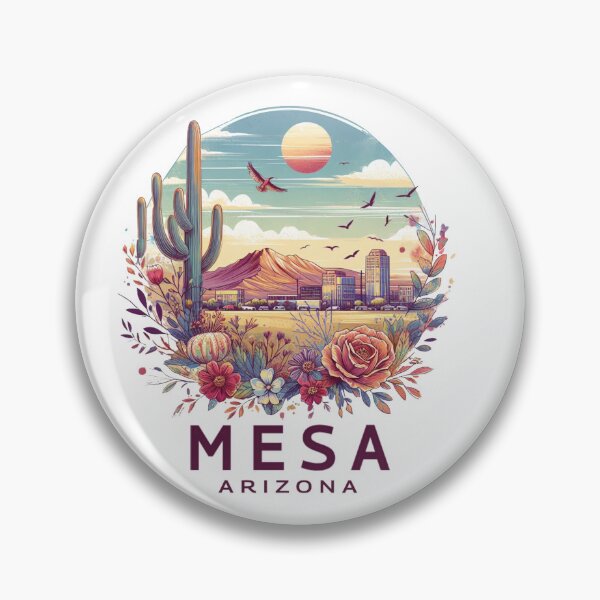 Item preview, Mesa, Arizona, Watercolor Illustration designed and sold by PaintMeWorld.