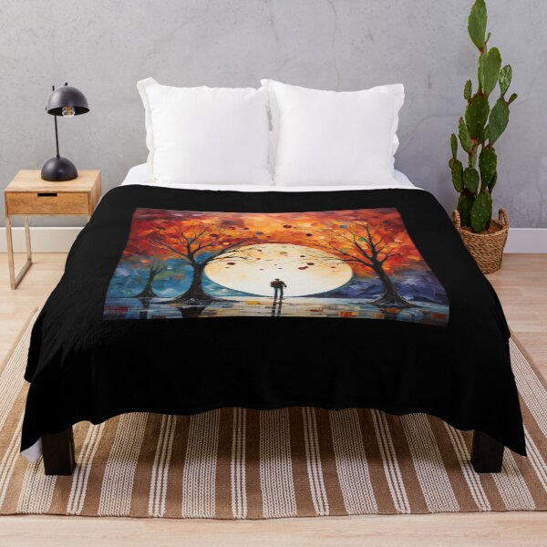 Item preview, big moon sun tree person imagine abstract art designed and sold by UILOVE.
