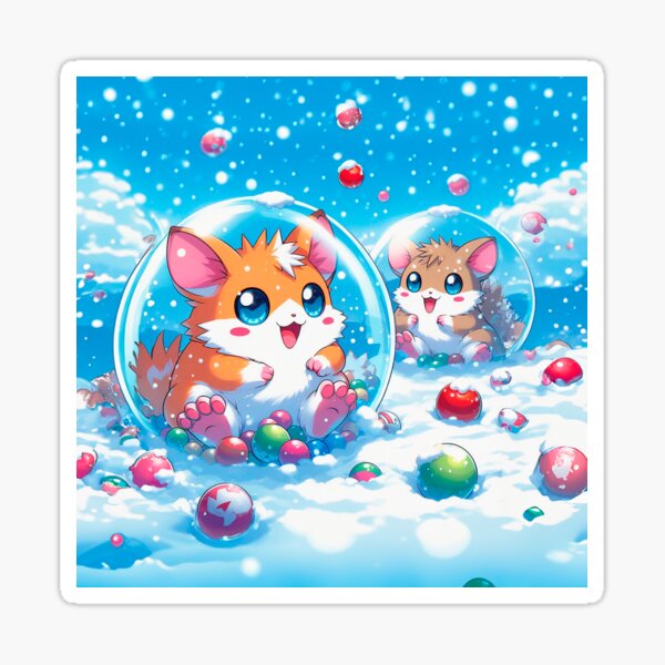 Item preview, Fluff Balls: Playful Hamsters in Snowballs designed and sold by Targa-desing.
