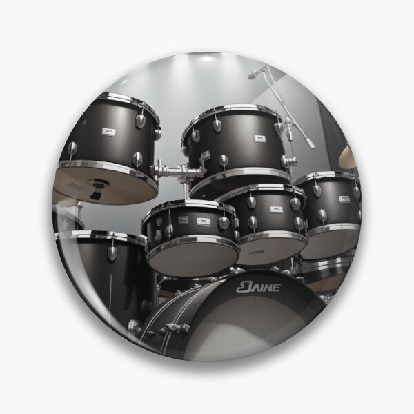 Item preview, The black drums on stage designed and sold by RockPalette.