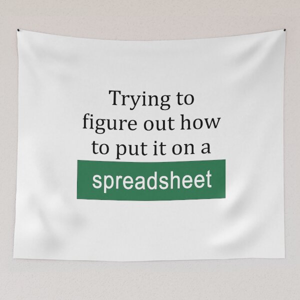 Item preview, Trying to Figure Out How to Put it on a Spreadsheet designed and sold by ThePurpleFrog.