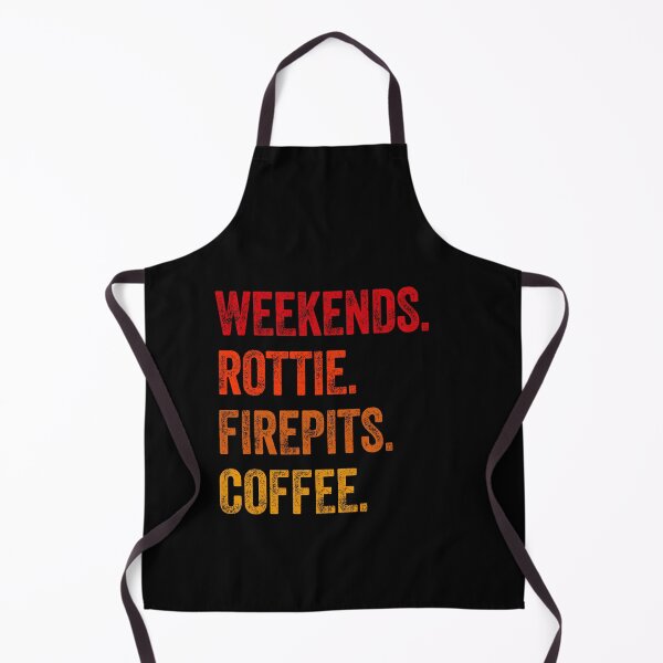 Item preview, Weekends Rottie Firepits Coffee Funny Gift designed and sold by Guarddogdrive.