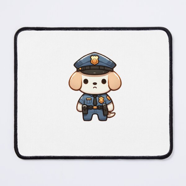 Item preview, Dutiful Puppy in Police Uniform designed and sold by UmbrellaStudio1.