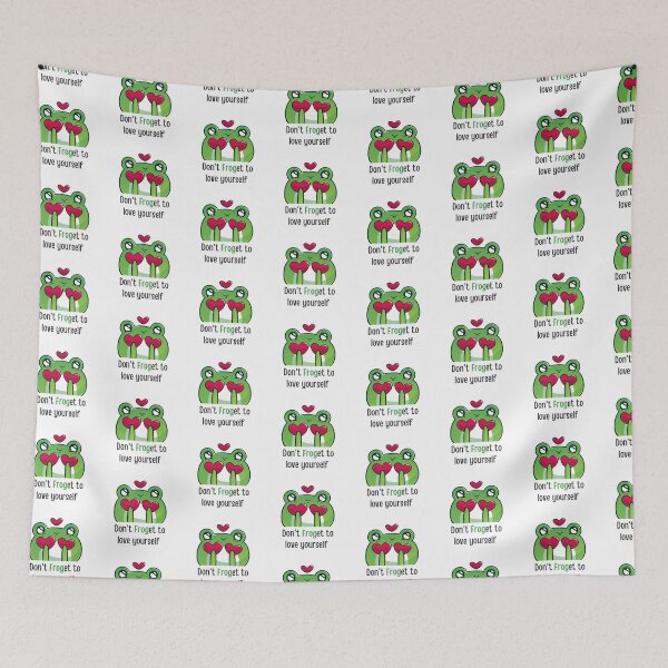 Item preview, Funny Frog Pun - Don't Froget to love yourself  designed and sold by PurpleWay.