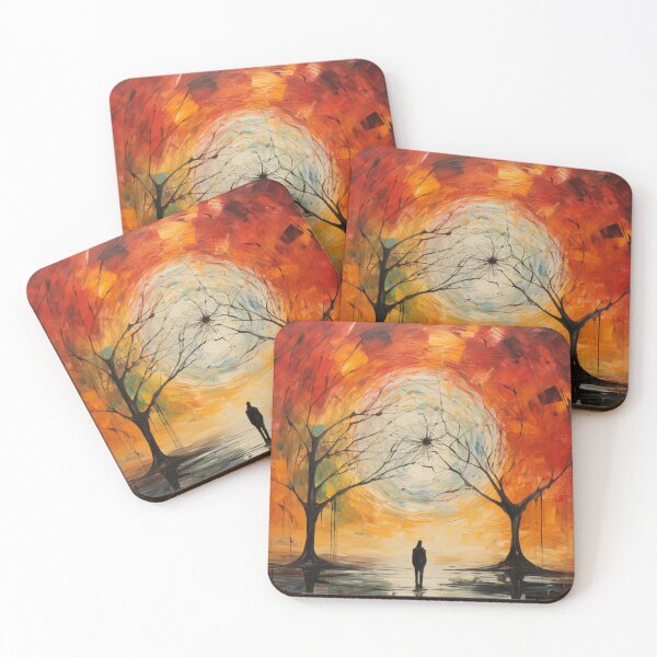 Item preview, spider web moon sun tree person imagine art designed and sold by UILOVE.