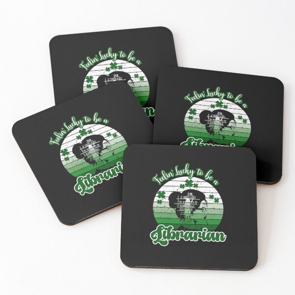 Item preview, Lucky Librarian St Patricks Day designed and sold by CheekyChimpCo.