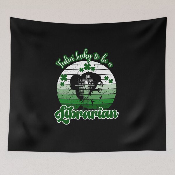 Item preview, Lucky Librarian St Patricks Day designed and sold by CheekyChimpCo.