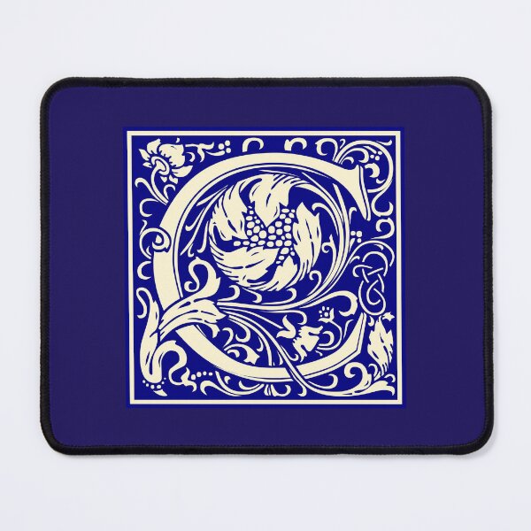 Item preview, William Morris Vintage Letter C Monogram Initial Blue designed and sold by Jeallan Designs.