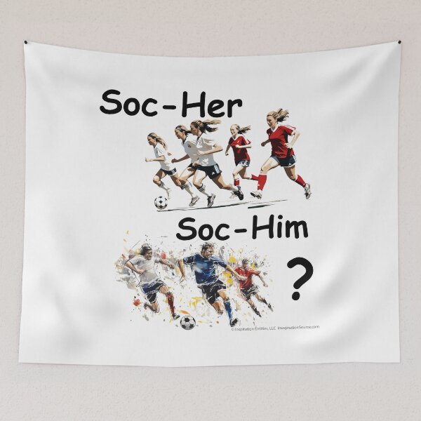 Item preview, Is It Soc-Her or Soc-Him?- For Light Backgrounds designed and sold by The Imagination Source™.