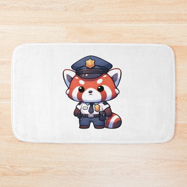 Item preview, Red Panda Officer on Duty designed and sold by UmbrellaStudio1.