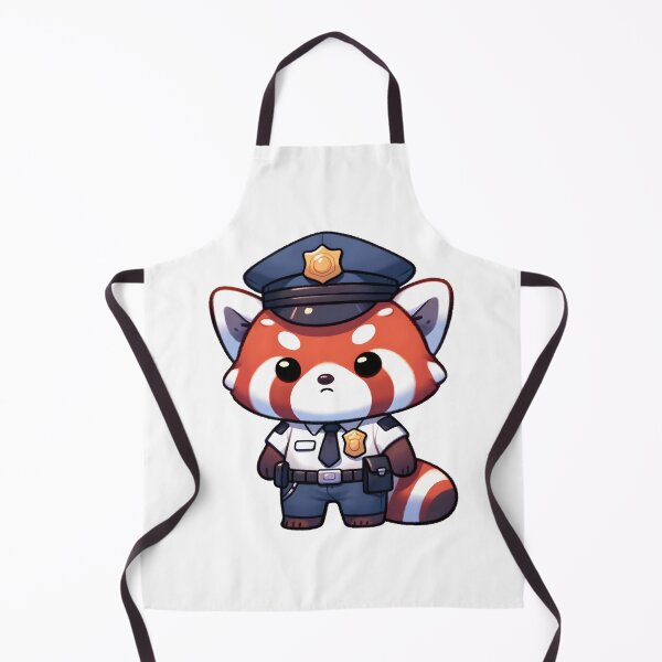 Item preview, Red Panda Officer on Duty designed and sold by UmbrellaStudio1.
