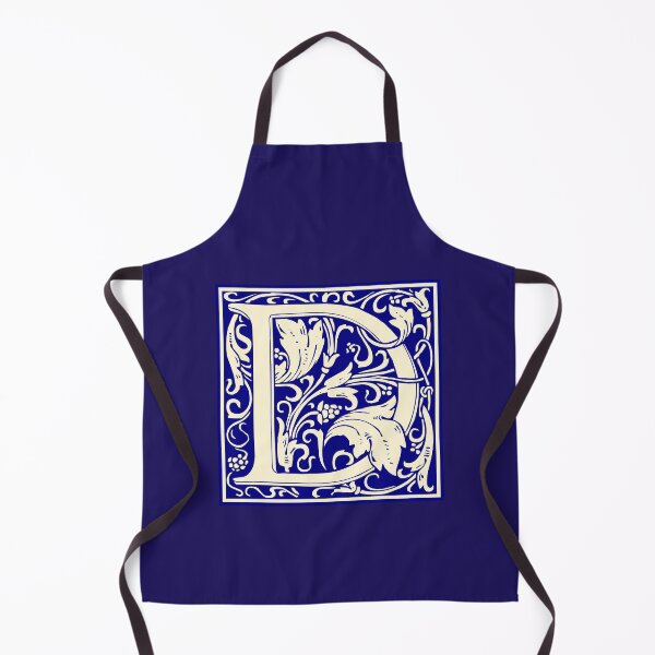 Item preview, William Morris Vintage Letra D Monograma Inicial Azul designed and sold by Jeallan Designs.