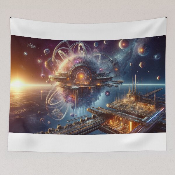 Item preview, Galactic Empires: A Vibrant Space Civilization Artwork designed and sold by The-Library.