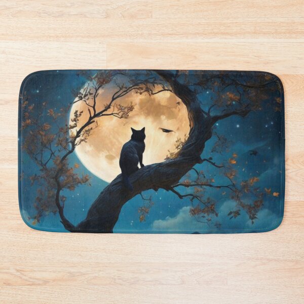 Item preview, Cat Silhouette in The Moonlight designed and sold by vuslatmedia.