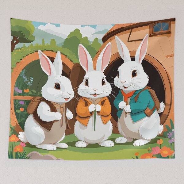 Item preview, Bunnies Artwork designed and sold by WildlifeInc.