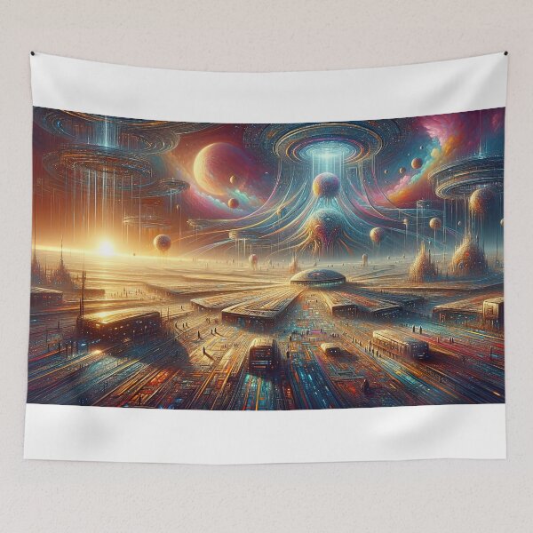 Item preview, Galactic Empires: A Vibrant Space Civilization Artwork designed and sold by The-Library.